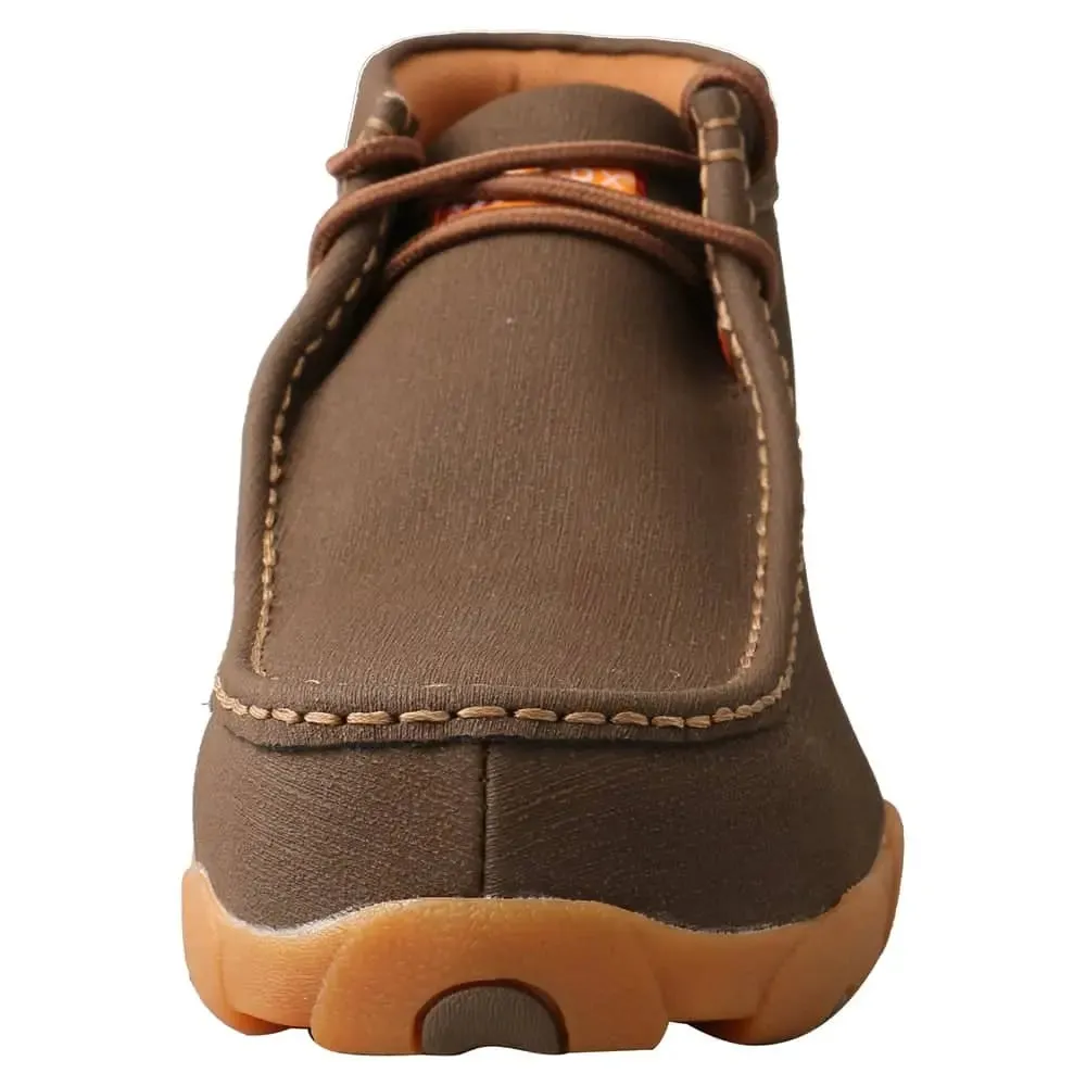 TWISTED X - Work Chukka Driving Moc, Nano Toe, Waterproof - Chocolate