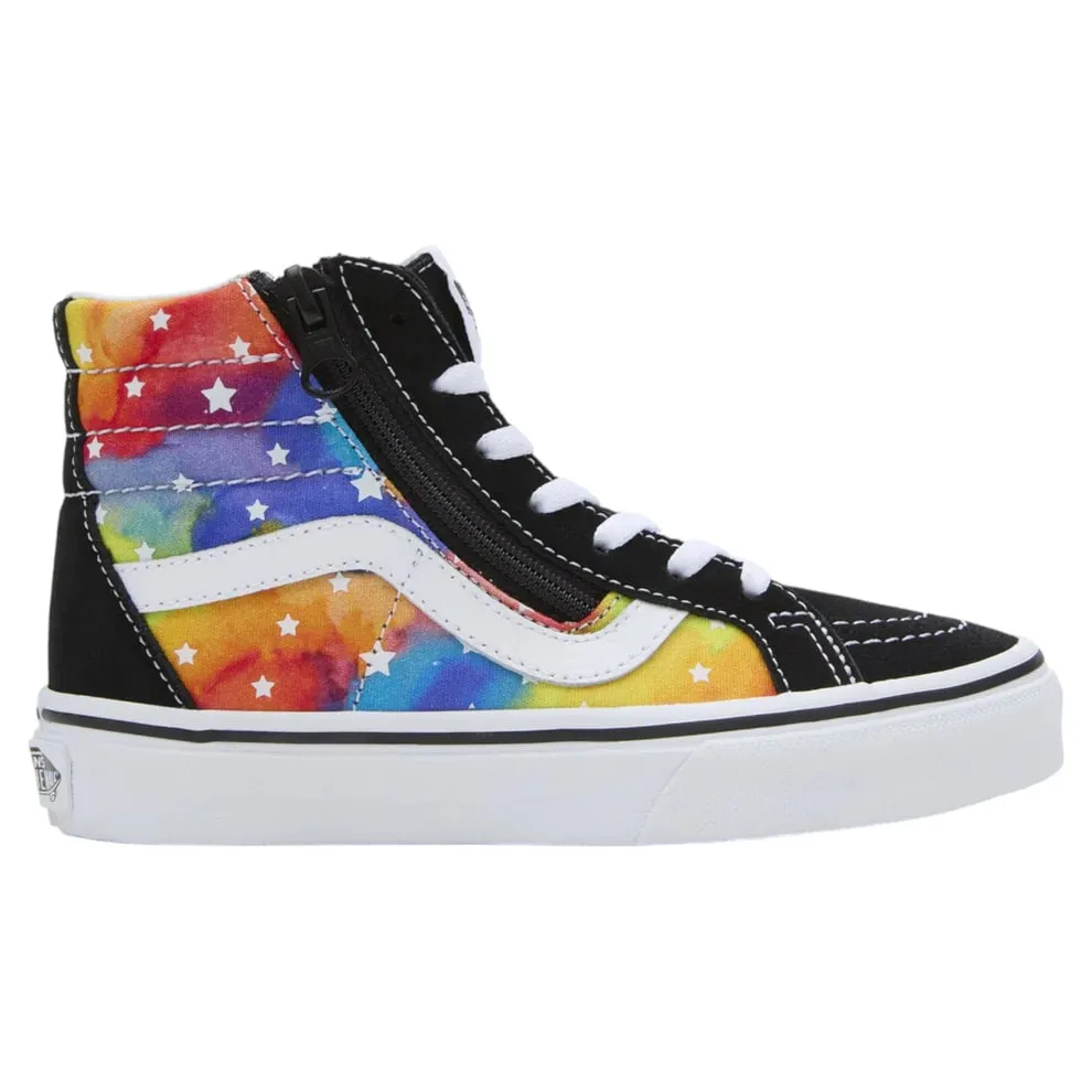 Vans Sk8-Hi Side Zip Kids Reissue - Rainbow Galaxy Black / Multi