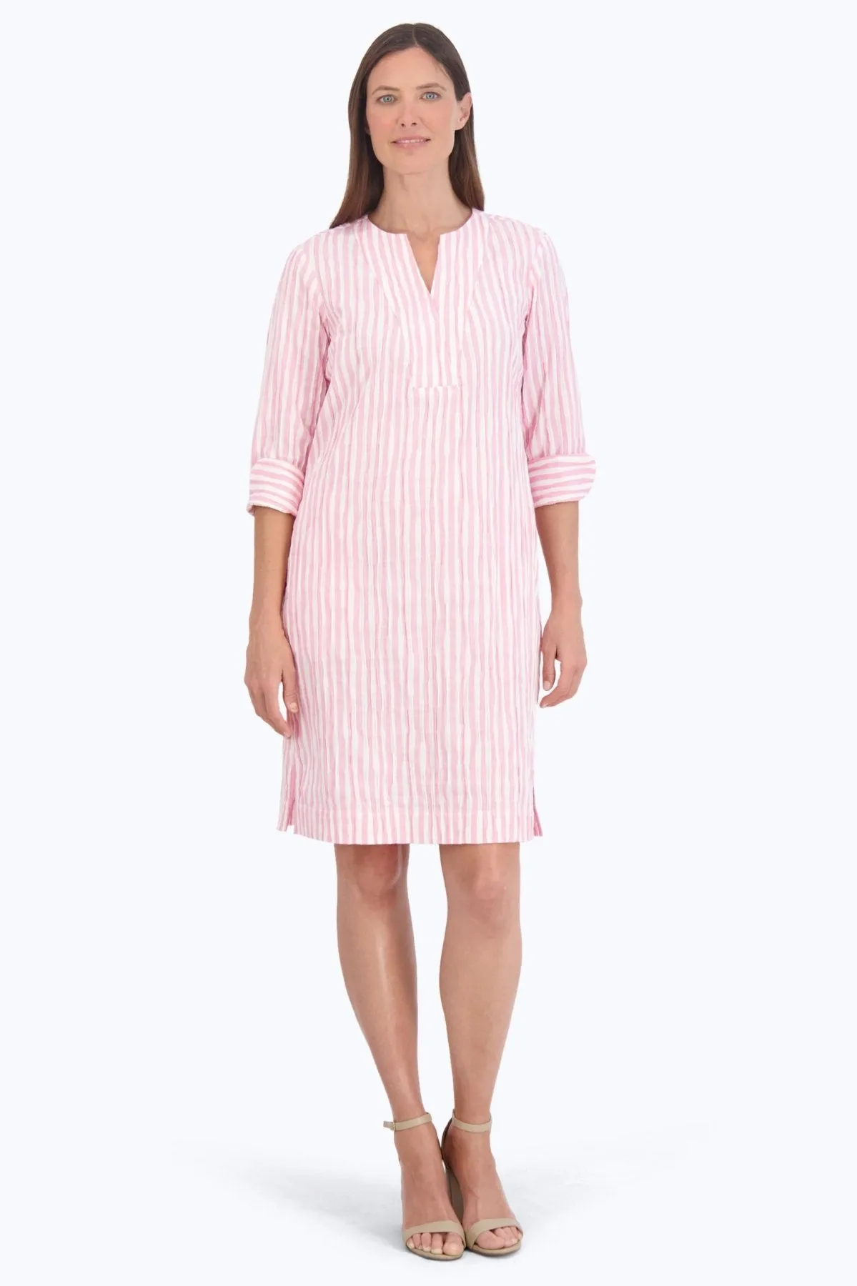 Vena Crinkle Stripe Dress