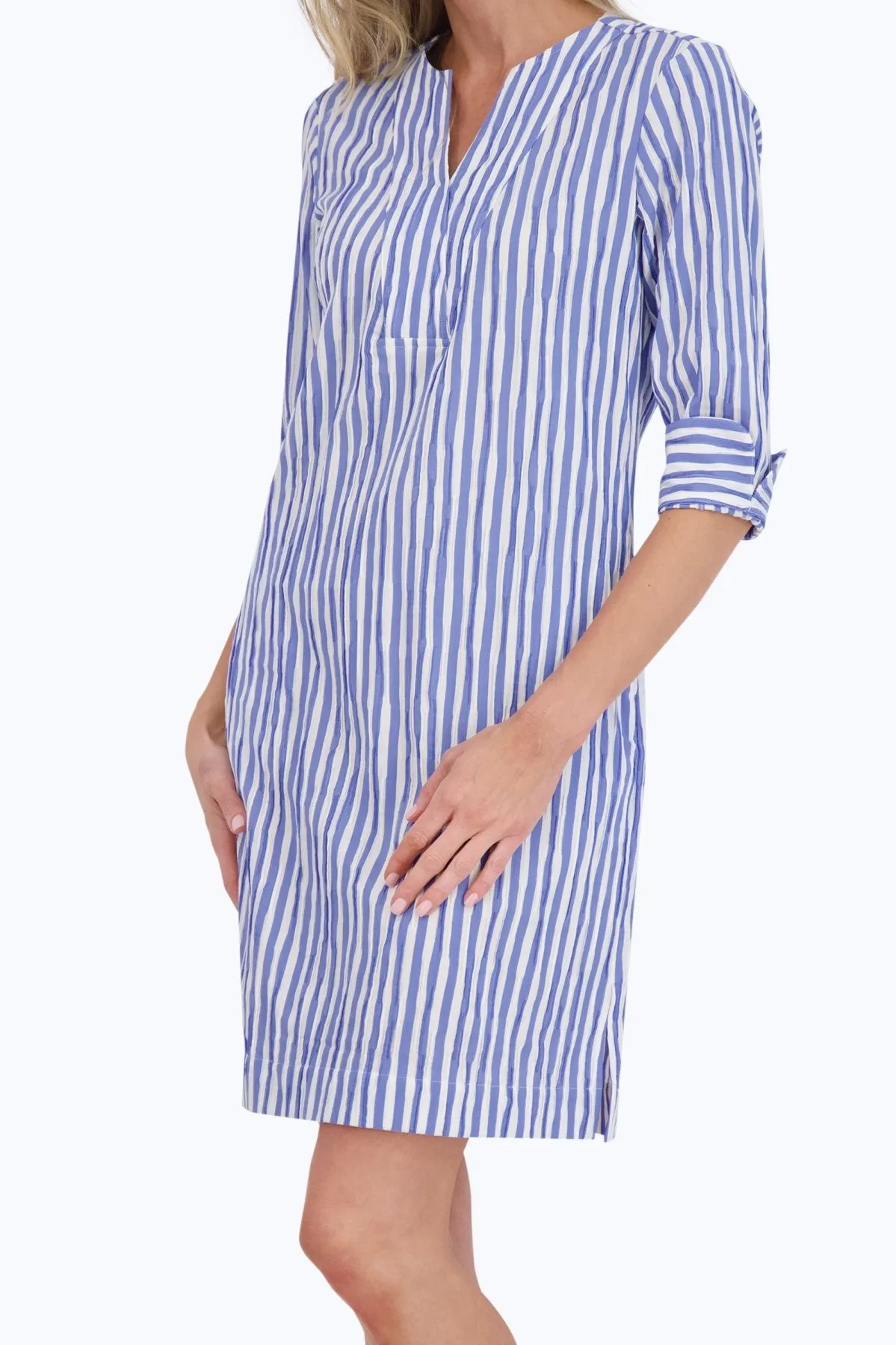 Vena Crinkle Stripe Dress