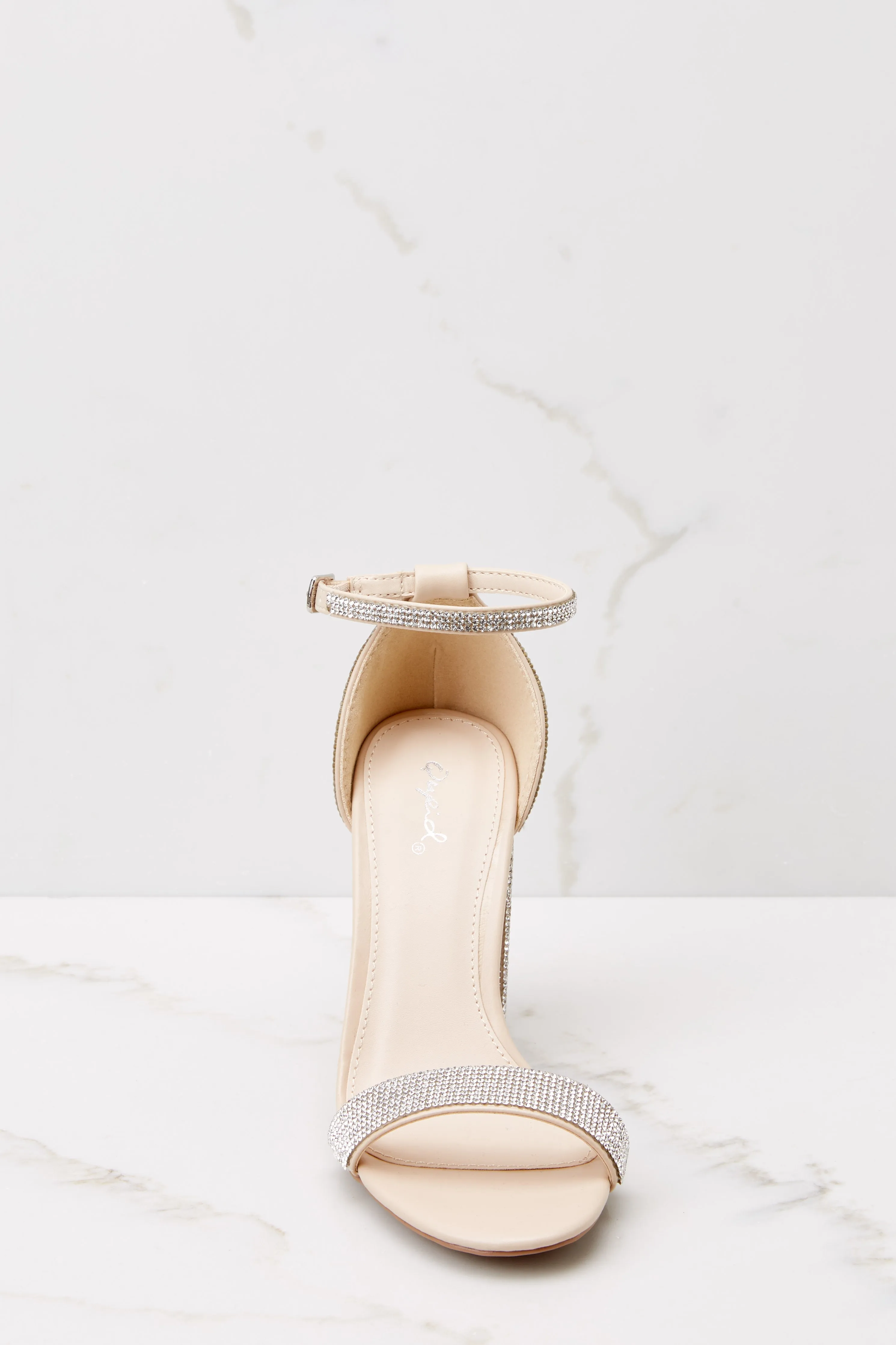 Walk That Walk Silver Ankle Strap Heels