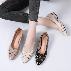 Women Flats Hollow Out Slip On Shallow Ladies Shoes Pointed Toe Casual Woman'S Shoe Summer Fashion Low Heels Plus Size  New