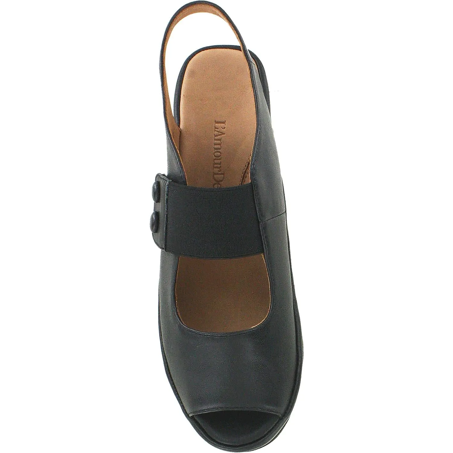 Women's L'Amour Des Pieds Adalicia Black Leather