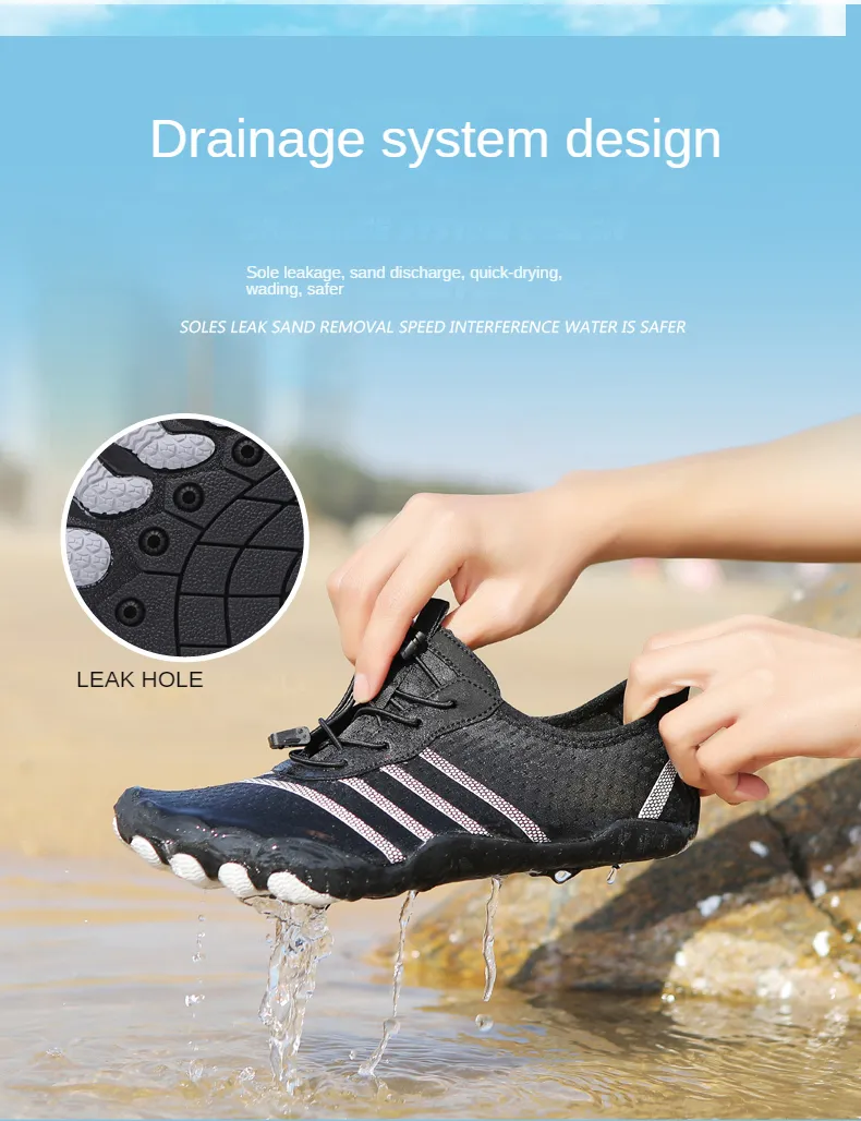 Women's Unisex Summer Breathable Water Shoes Aqua Shoes Lightweight Sporty Barefoot Shoes Non-Slip Outdoor Walking Minimalist