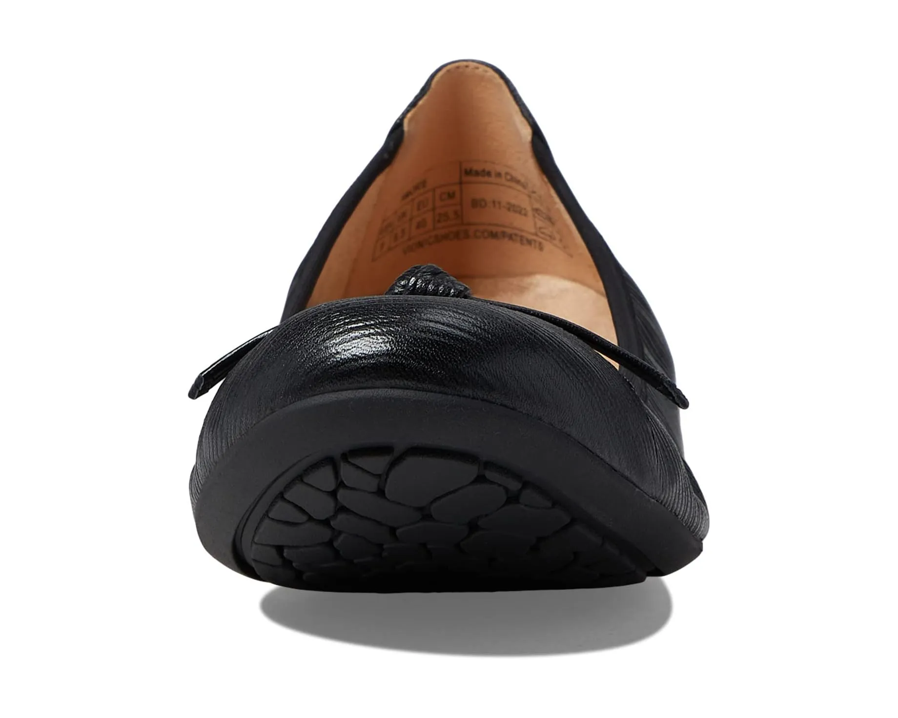 WOMEN'S VIONIC AMORIE FLAT | BLACK WAVY