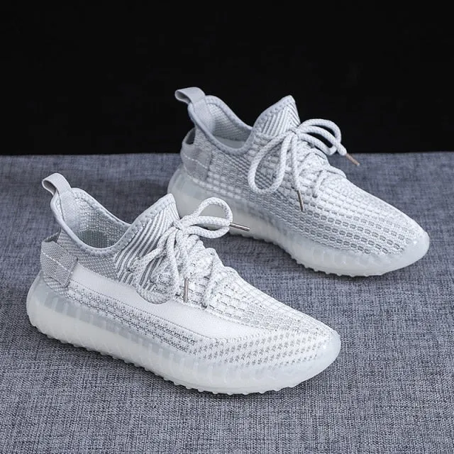 xiangtuibao   New Fashion Colors Women Mesh Shoes Breathable Fashion Lady Shoes Comfortable Nice Female Shoes With Soft Sole