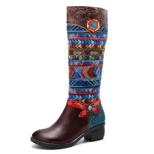 Yoko Boho Hippie Knee High Boots