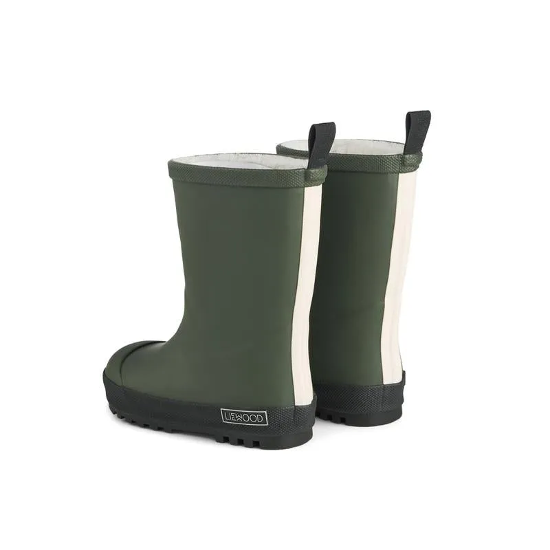 ZZZ Liewood Mason Thermo Rain Boot | Hunter Green/ Black Mix